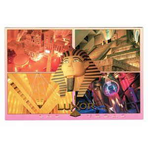 Vintage Postcard Luxor Pyramid 1993 Resort Hotel Casino Gambling Tourist Vacatio